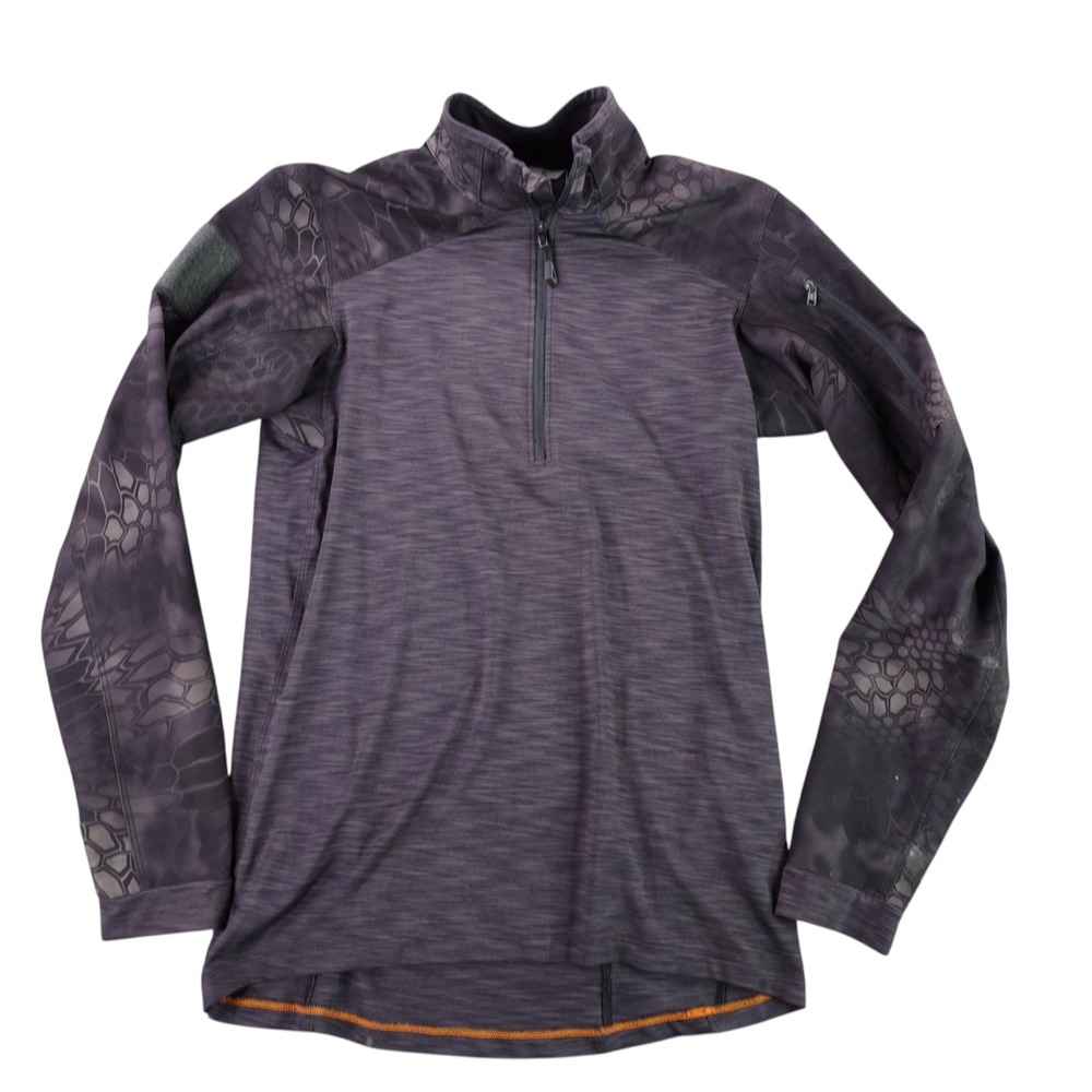 5.11 Tactical 1/4 Zip Pullover Men S Black Kryptek Camo Performance Shirt